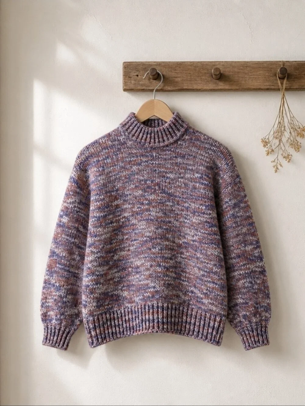 Vero Moda Multicolor Marled Turtleneck Sweater - Women Size S